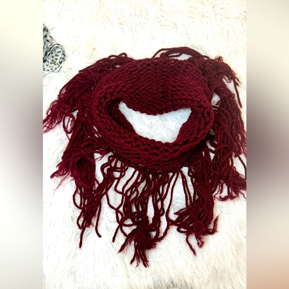 3 Loop Round Tassel scarf Warm Winter Autumn Collar Neck Wrap